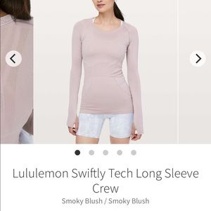 Lululemon swiftly long sleeve